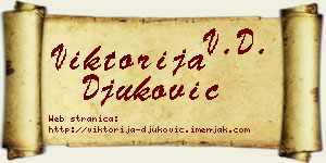 Viktorija Đuković vizit kartica
